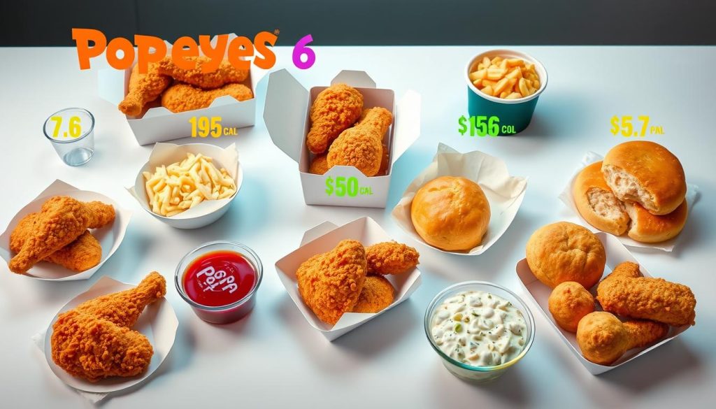 Popeyes 6 Dollar Box Nutritional Guide