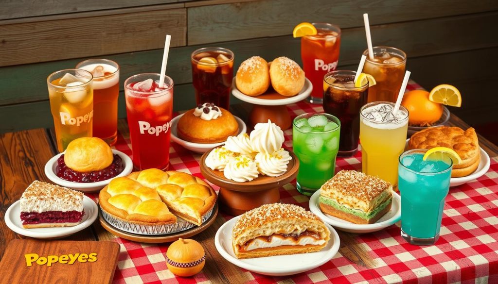 Popeyes Desserts and Beverages