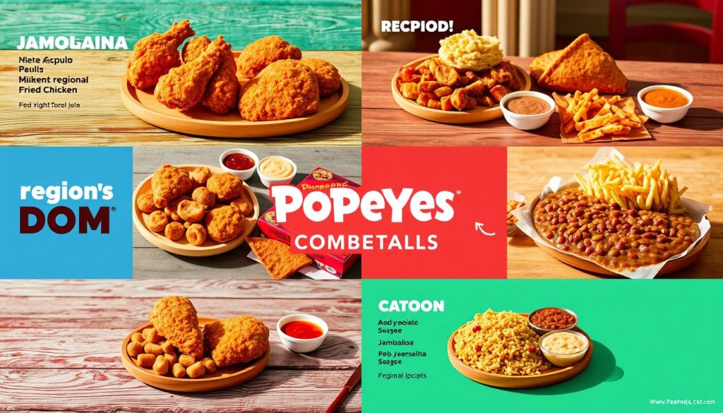 Popeyes Regional Combo Menu Variations