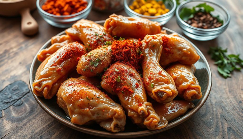 Popeyes chicken wings preparation