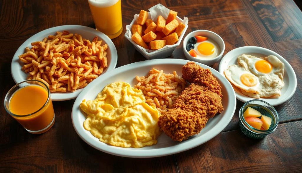 Popeyes dairy free breakfast menu options