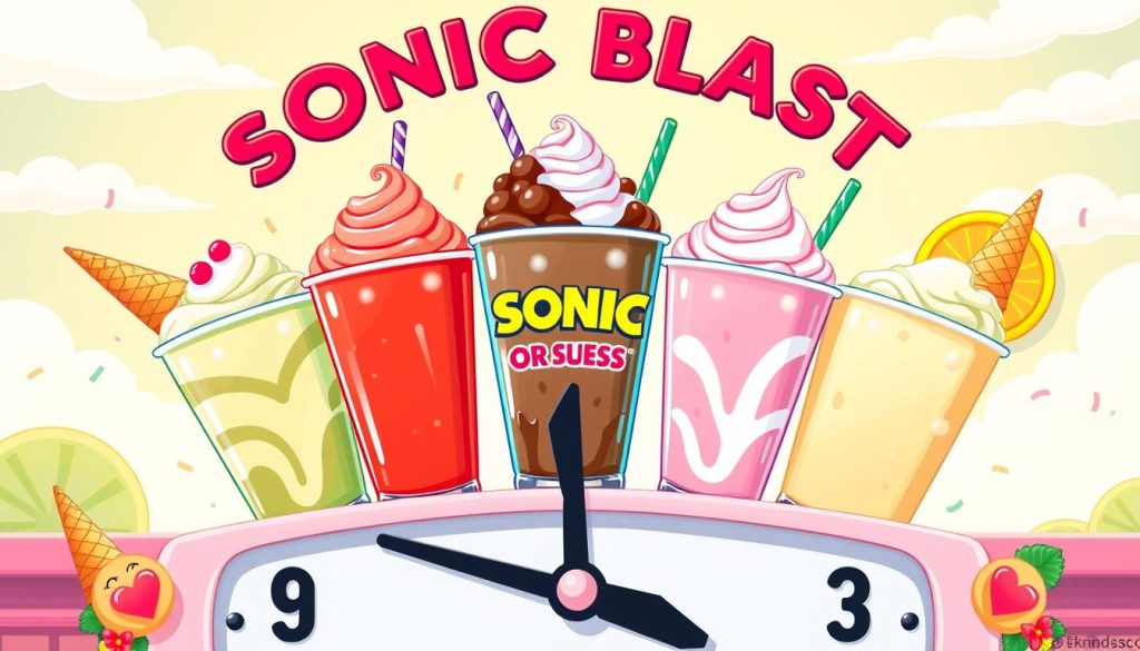 Sonic Blasts Ordering Timing