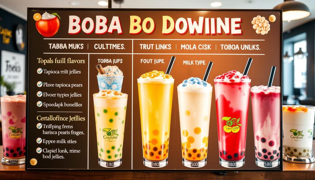 Sonic Boba Menu Customization Options