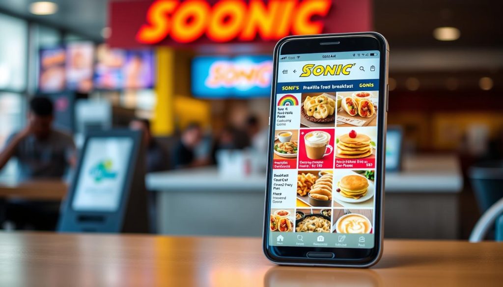 Sonic Breakfast Mobile App Ordering