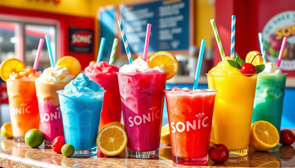 Sonic Drinks Menu Variety