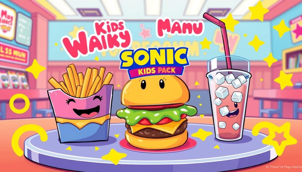 Sonic Kids Menu Wacky Pack