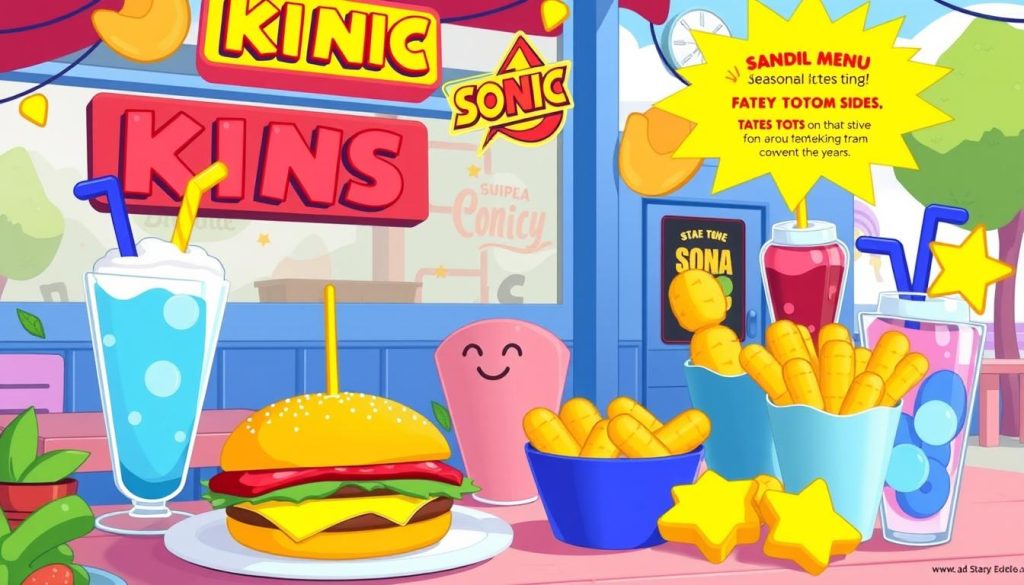 Sonic Kids Seasonal Menu Specials