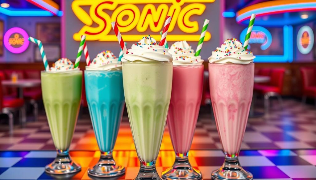 Sonic Milkshakes Variety