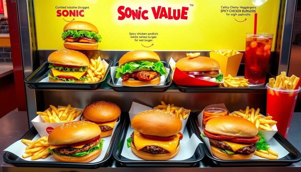 Sonic Value Menu Burgers