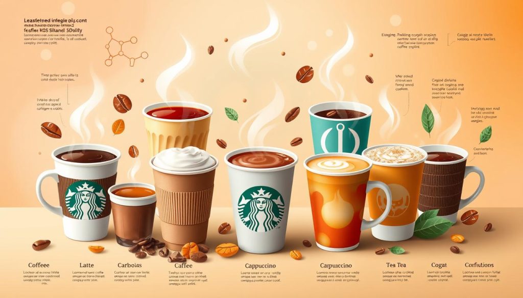 Starbucks Caffeine Levels Infographic