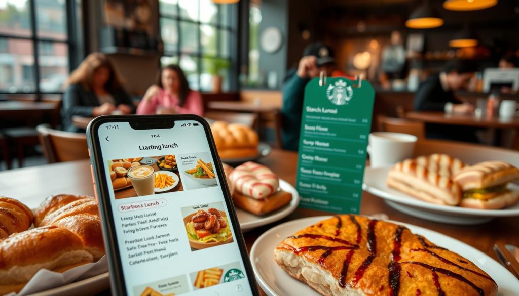 Starbucks Mobile App Lunch Ordering