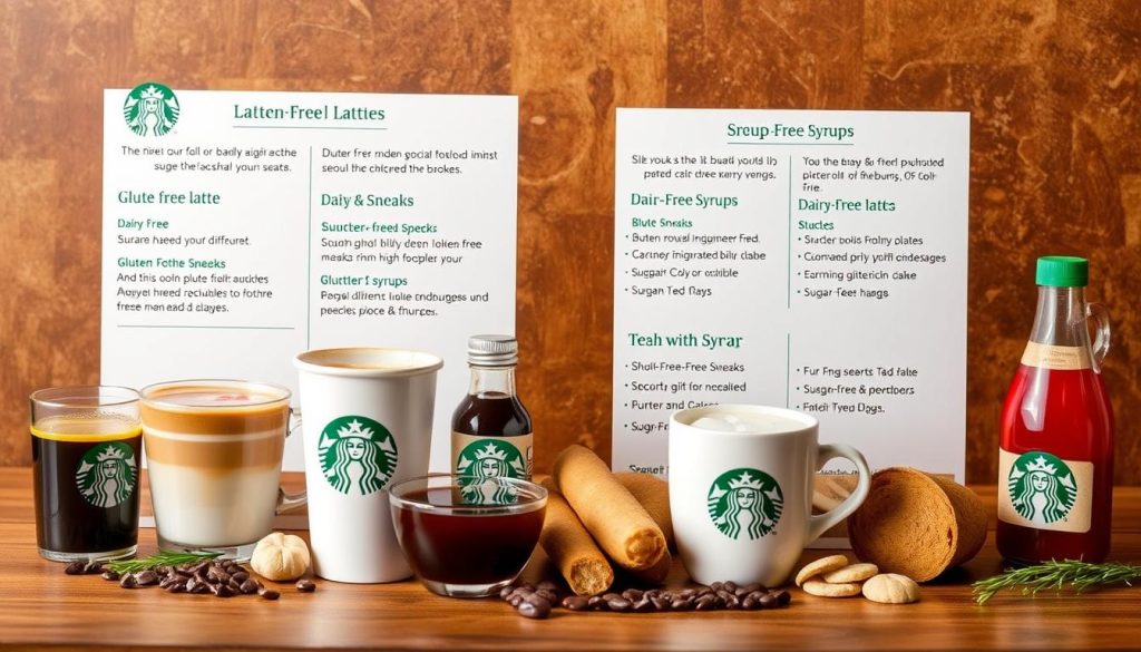 Starbucks dietary options menu