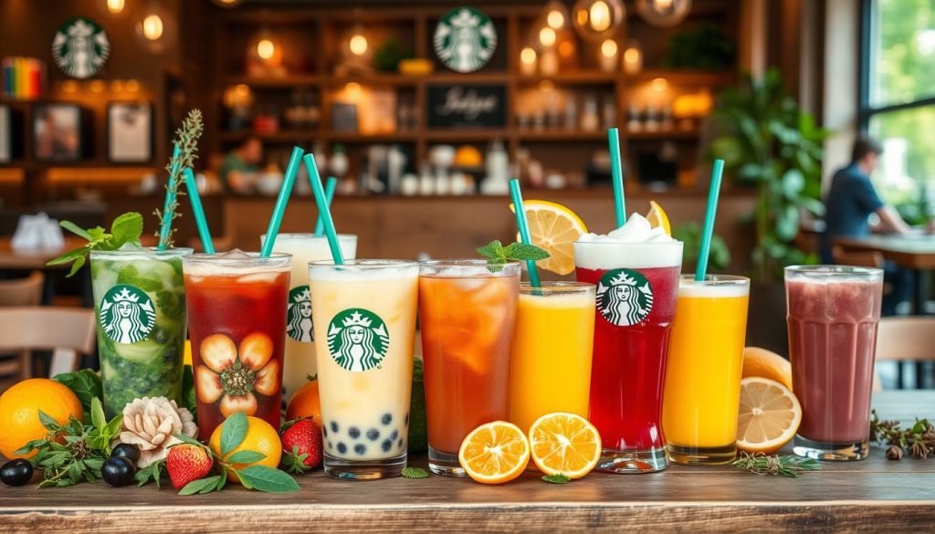 Starbucks non-caffeinated beverages