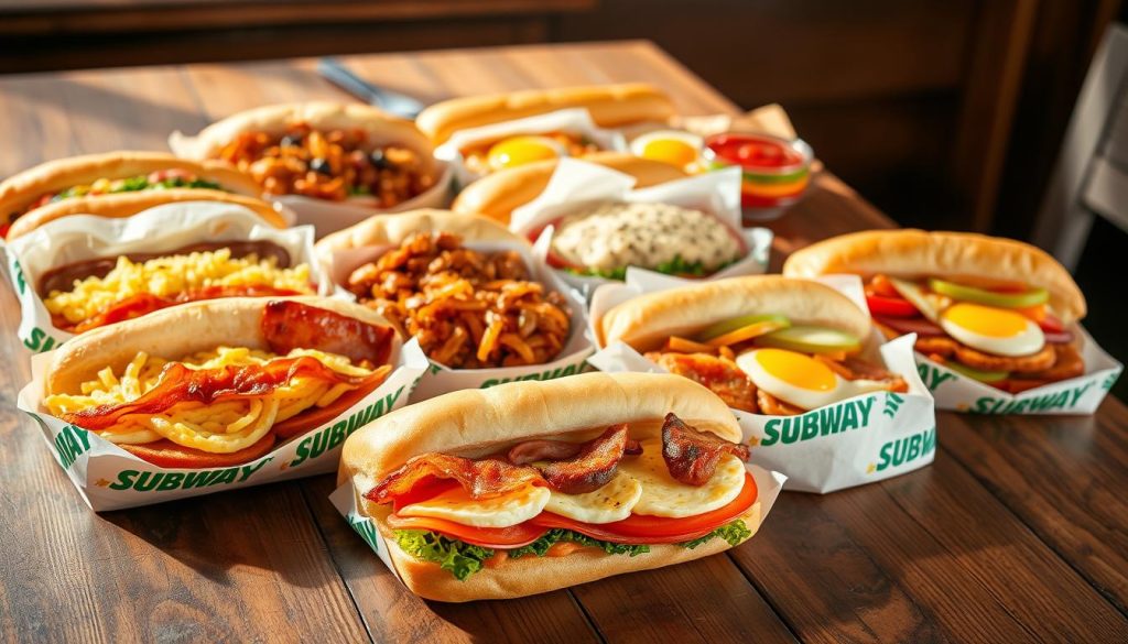 Subway Breakfast Subs Menu