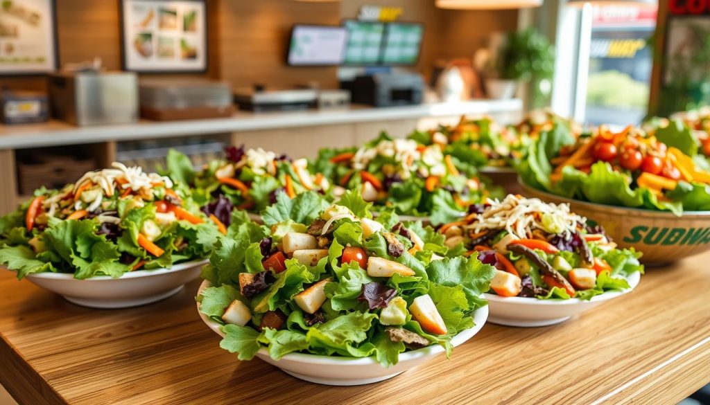 Subway Fresh Salads Seasonal Menu