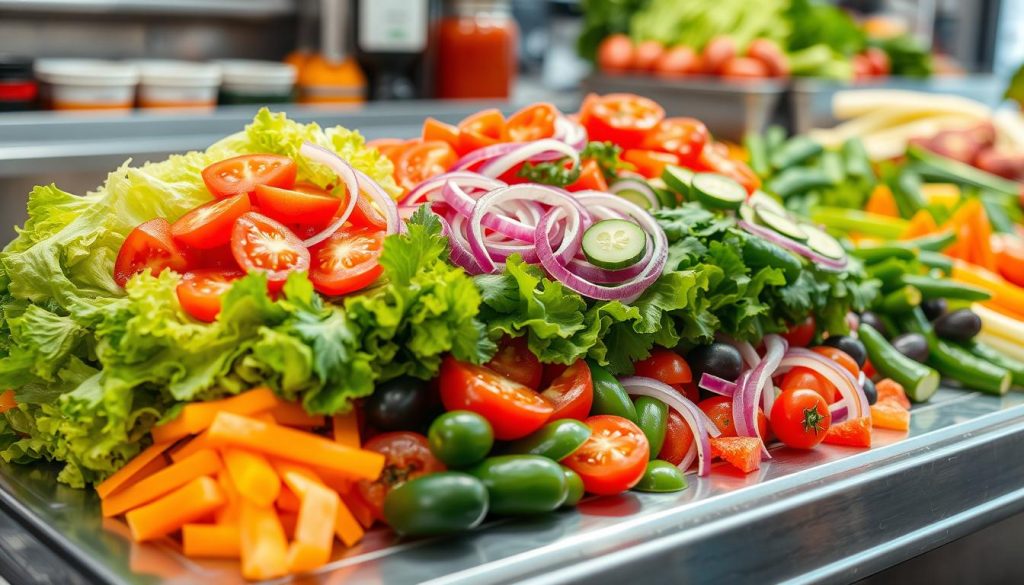 Subway Fresh Veggie Toppings