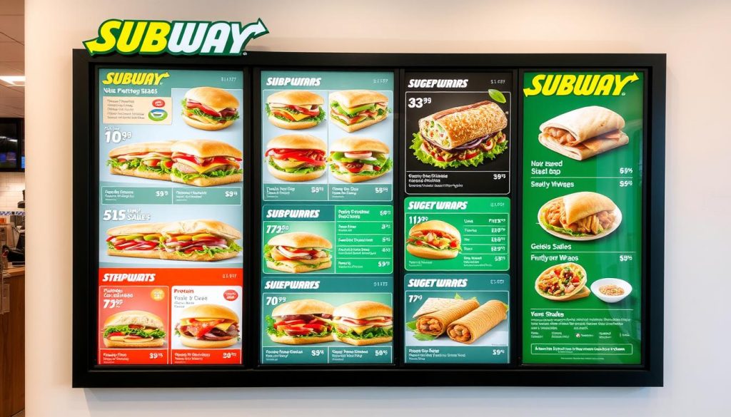 Subway Menu Nutritional Guide