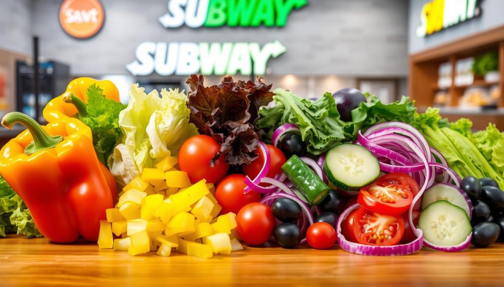 Subway vegetable toppings nutrition guide