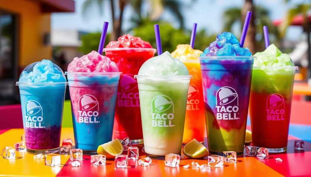 Taco Bell frozen drink sizes