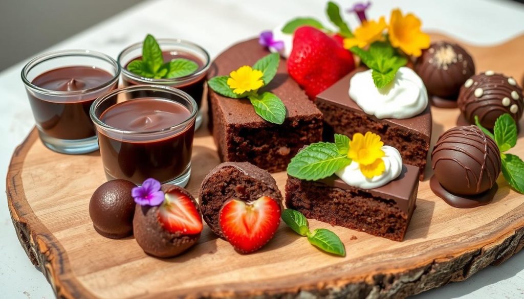 Vegan Chocolate Dessert Selection