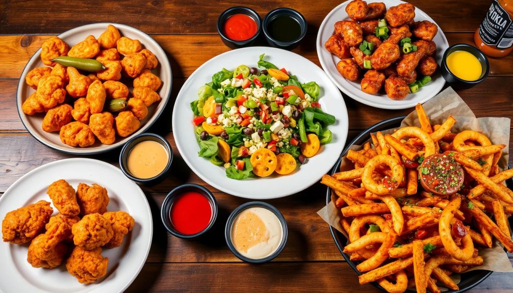 Vegetarian menu items at Buffalo Wild Wings