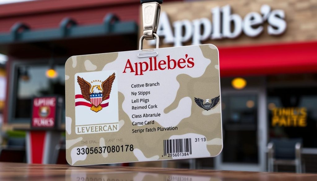 Veteran Military ID for Applebee's Veterans Day Menu