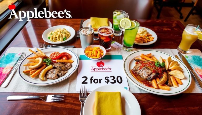 applebee's 2 for $30 menu with prices