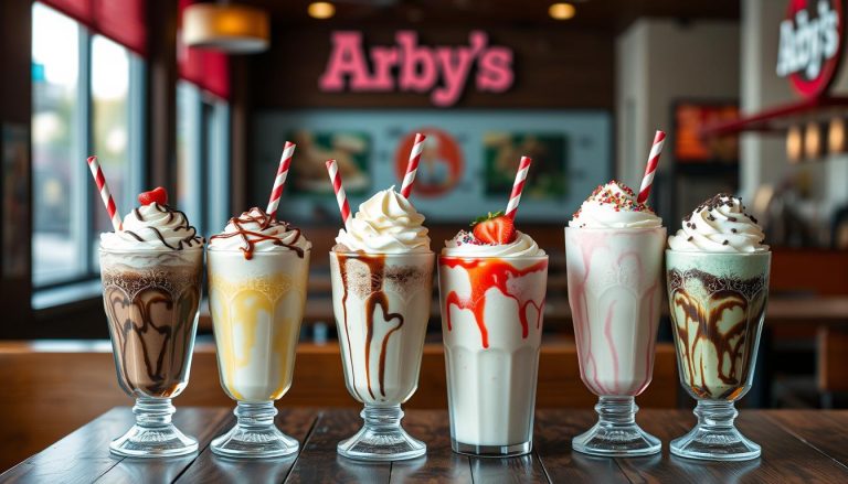 arby's milkshakes menu with prices