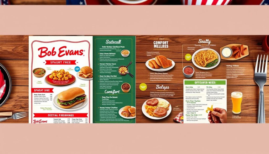 bob evans take out menu