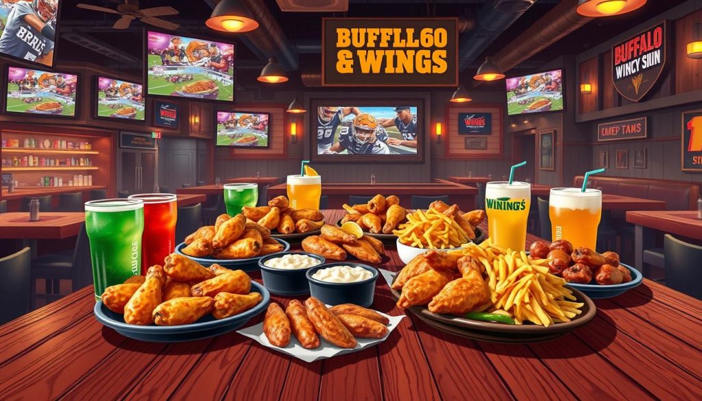 buffalo wild wings dine in menu