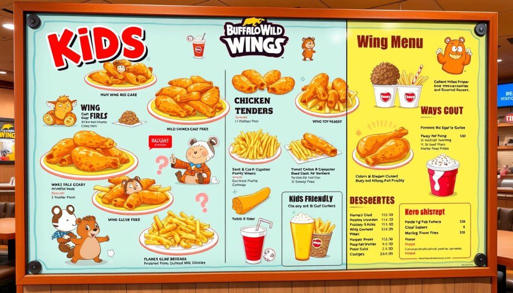 buffalo wild wings kids menu