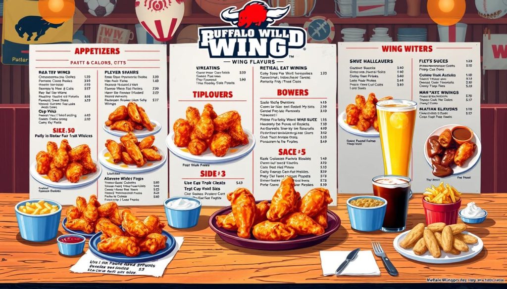 buffalo wild wings menu