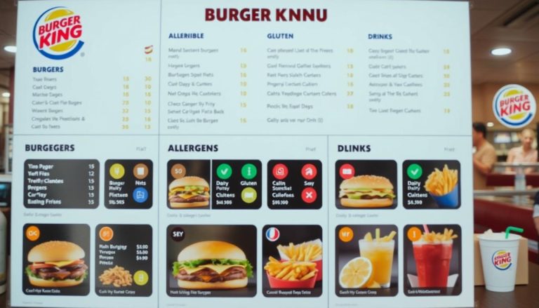 burger king allergen menu