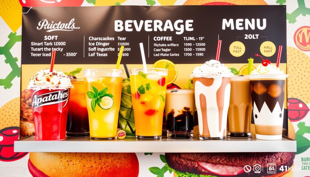 burger king beverage menu