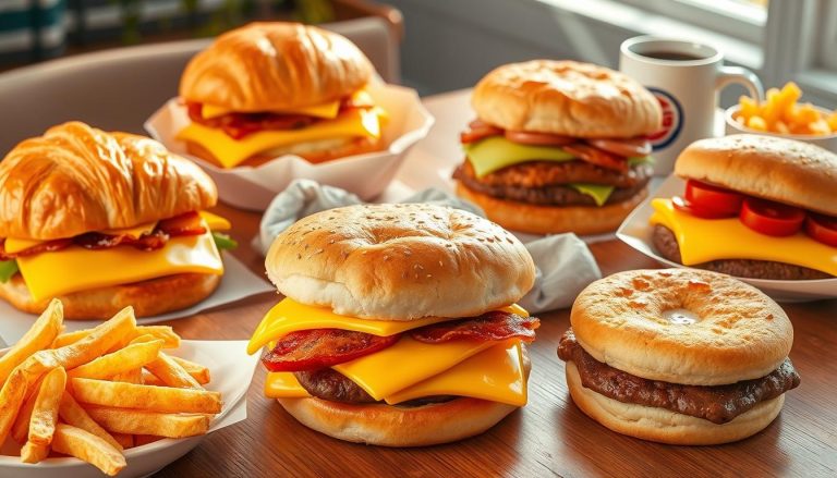 burger king breakfast sandwiches menu