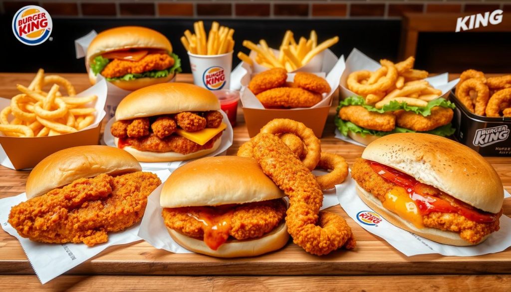 burger king chicken and fish menu