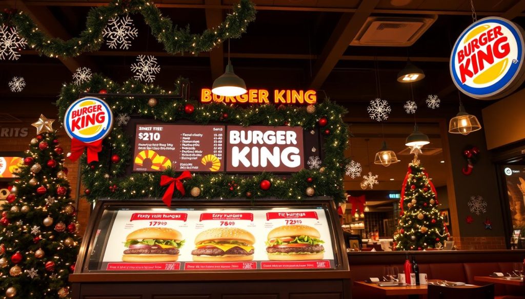 burger king christmas menu