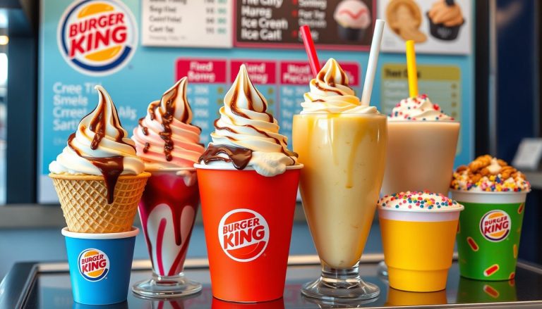 burger king ice cream menu