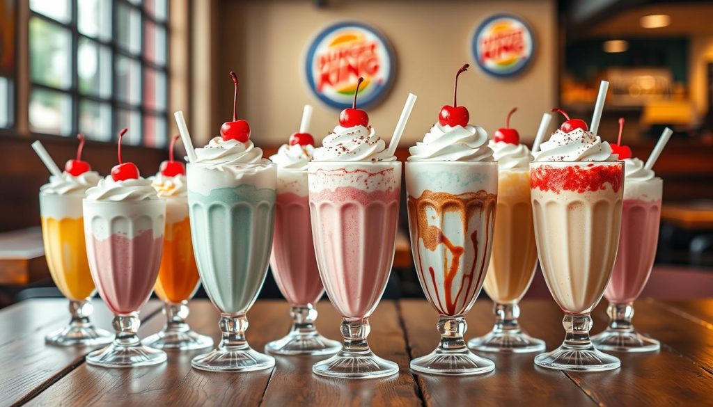 burger king milkshakes