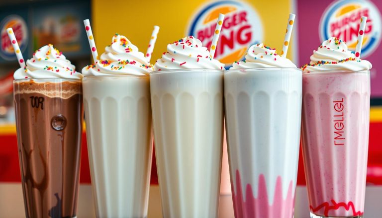 burger king milkshakes menu