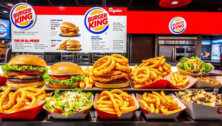 burger king regular menu