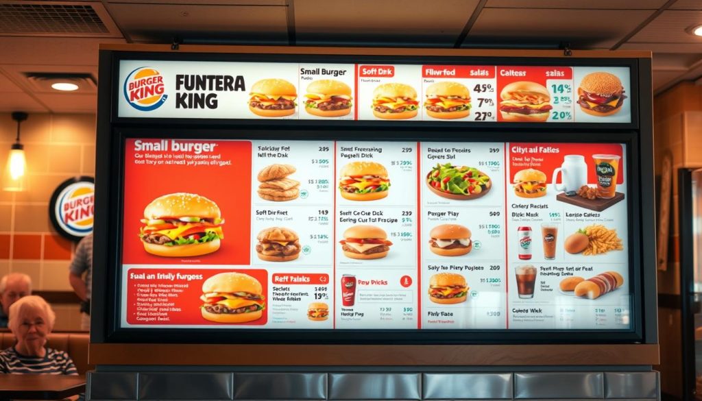 burger king senior menu