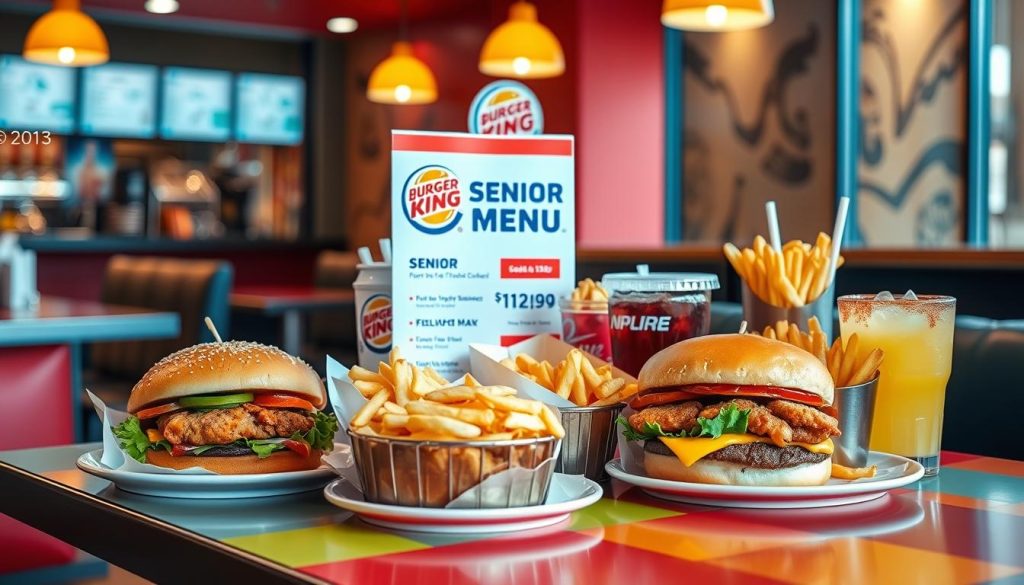 burger king senior menu