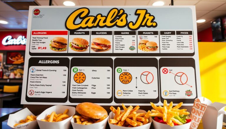 carl's jr allergen menu