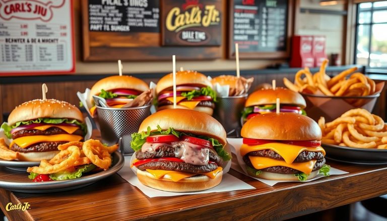 carl's jr burger menu