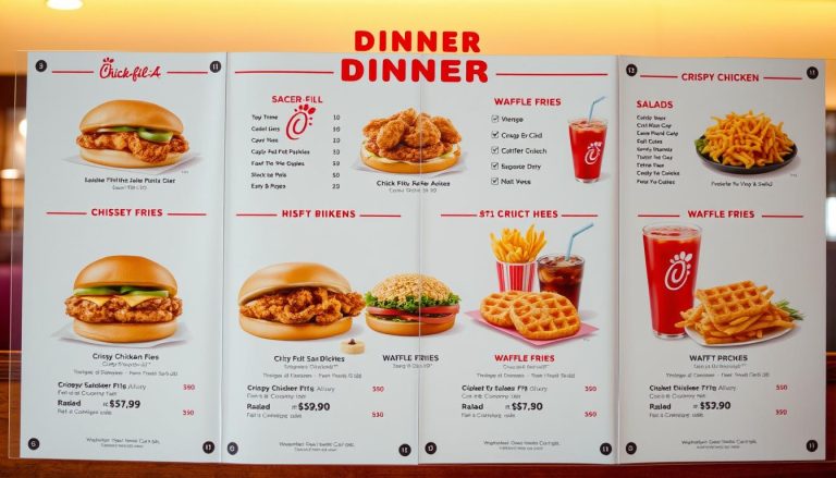 chick fil a dinner menu