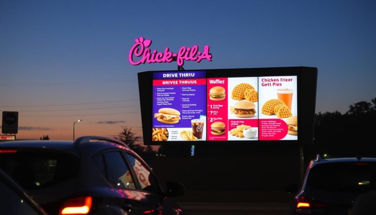 chick fil a drive thru menu