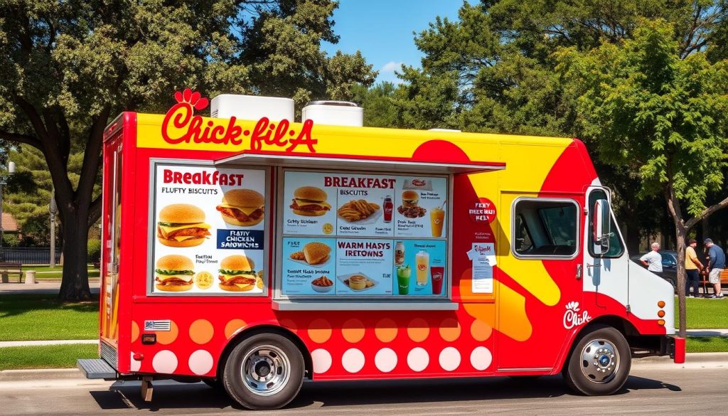 chick fil a food truck menu breakfast