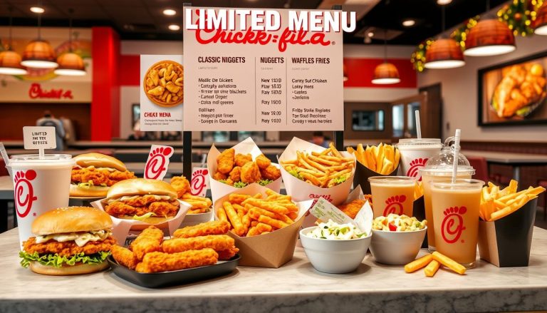 chick fil a limited menu