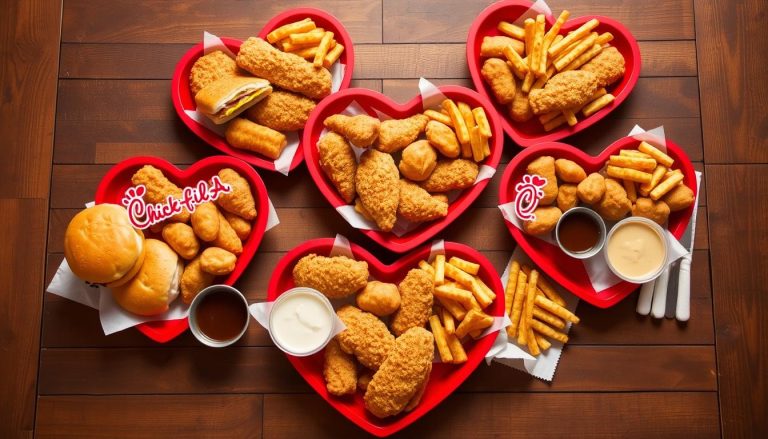 chick fil a menu heart trays